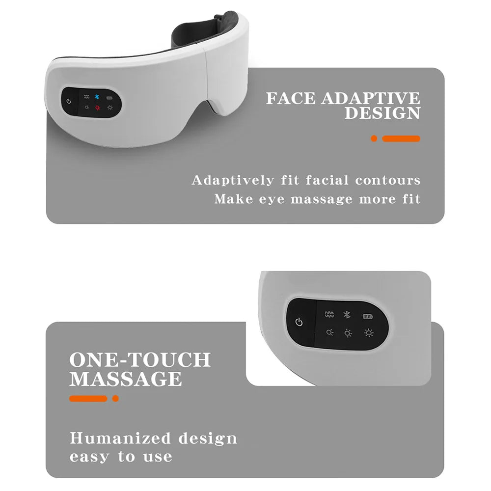 Calmware™ Smart Eye Massager – Heat & Vibration for Eye Fatigue Relief