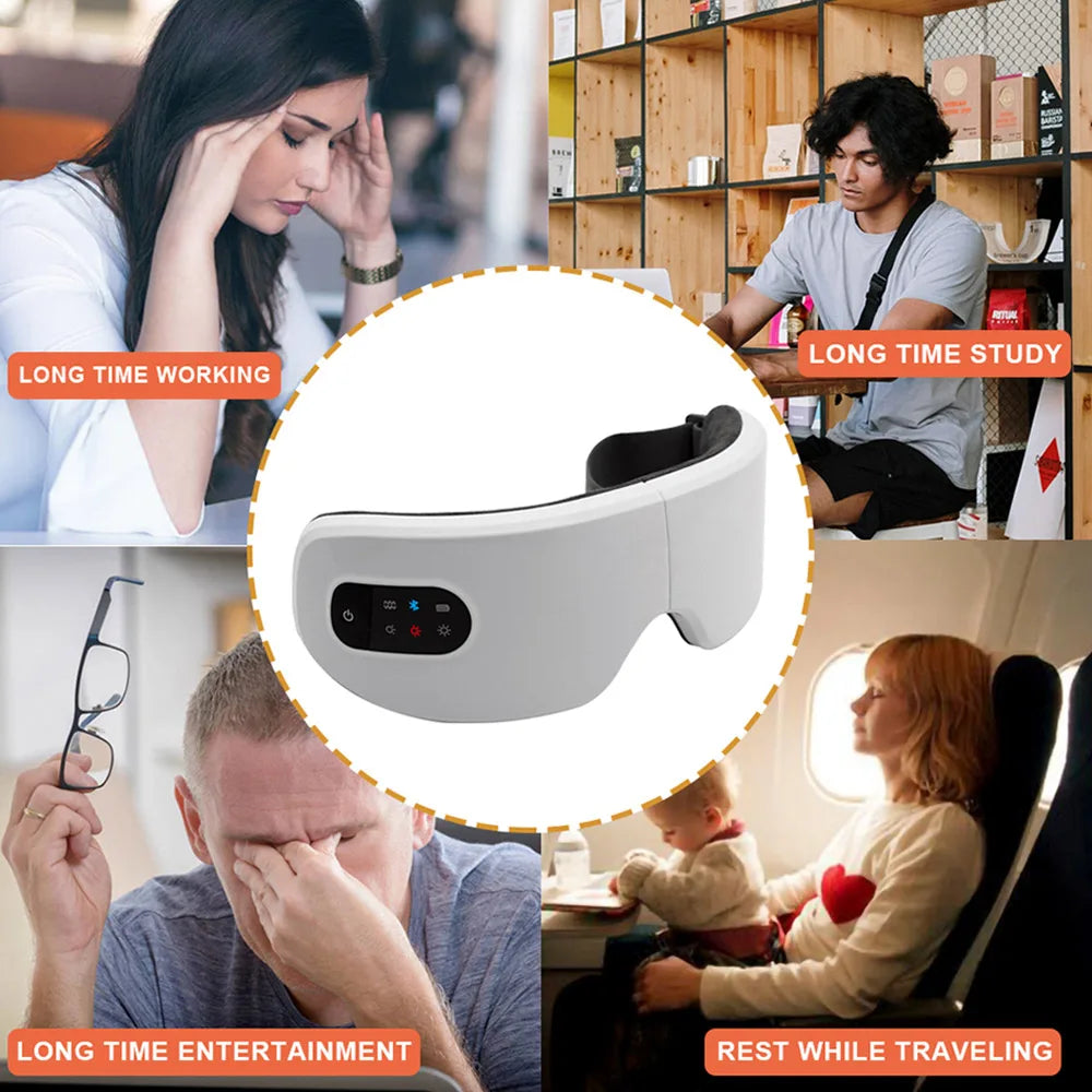 Calmware™ Smart Eye Massager – Heat & Vibration for Eye Fatigue Relief